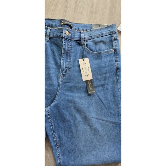Nanette Lepore Jolie Super High Rise Relaxed Straight Jeans 16 NWT - Picture 6 of 16